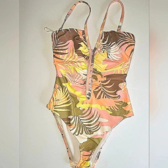 Sanctuary Camo Palms Scoop Neck Monokini Multi - Picture 2 of 8